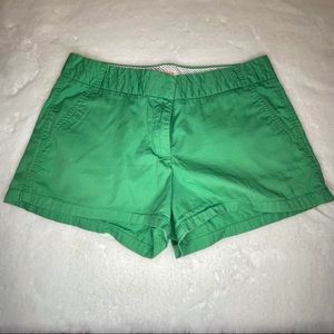 J Crew Women's Broken-In Chino 3" Shorts in green